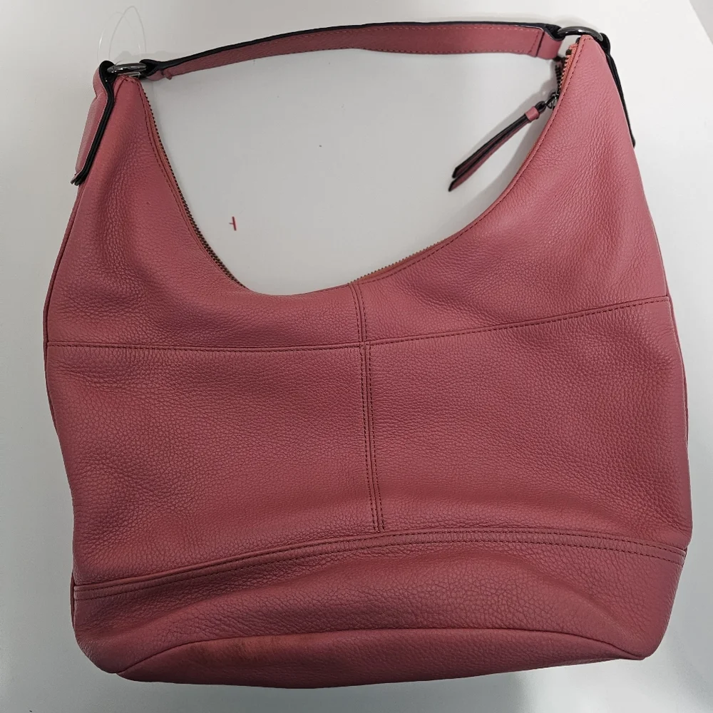Calvin Klein Avery Hobo Handbag Satchel Pink Salmon Shoulder bag